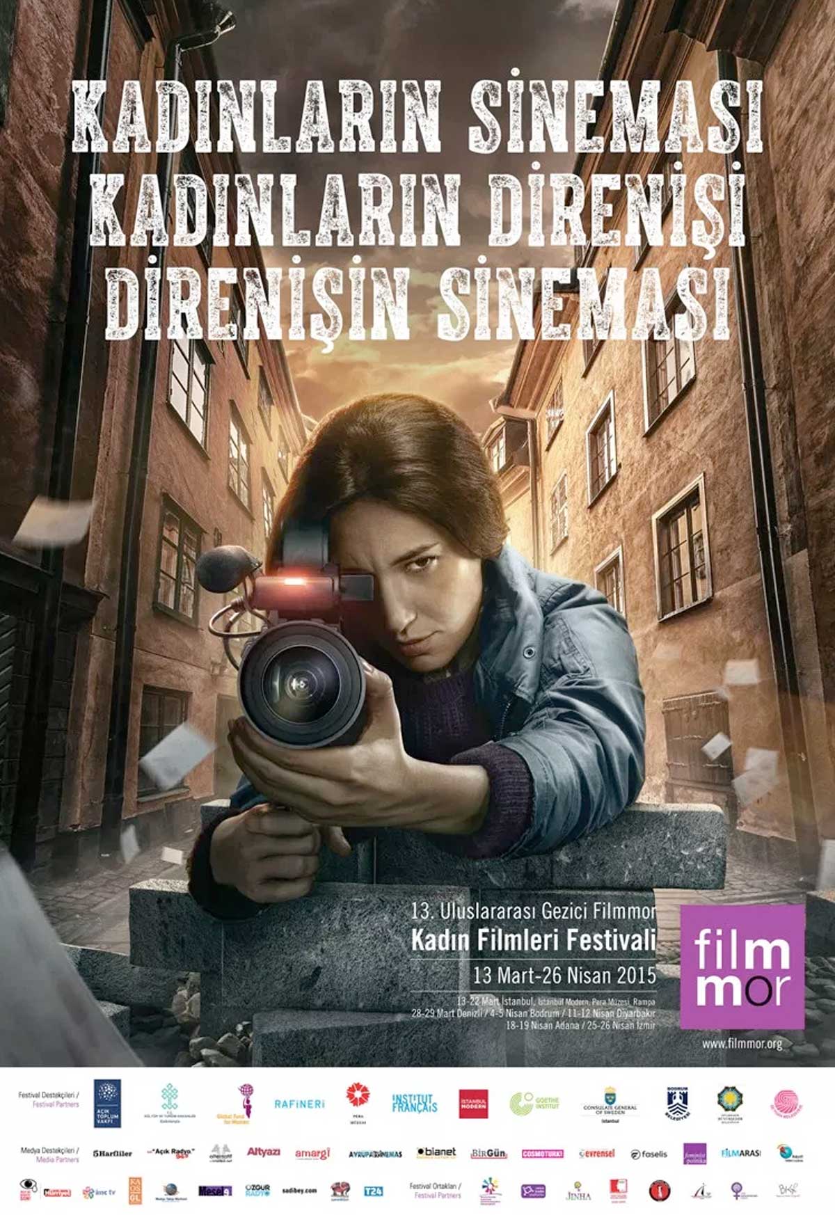 Filmmor Kadın Filmleri Festivali'nin afişi